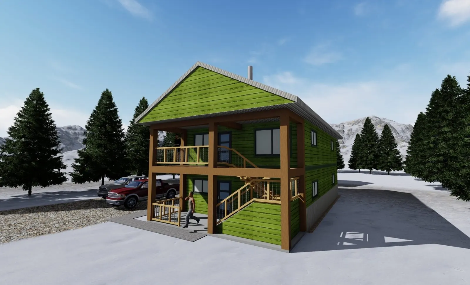 Kanada — rodinný dům v kanadském stylu