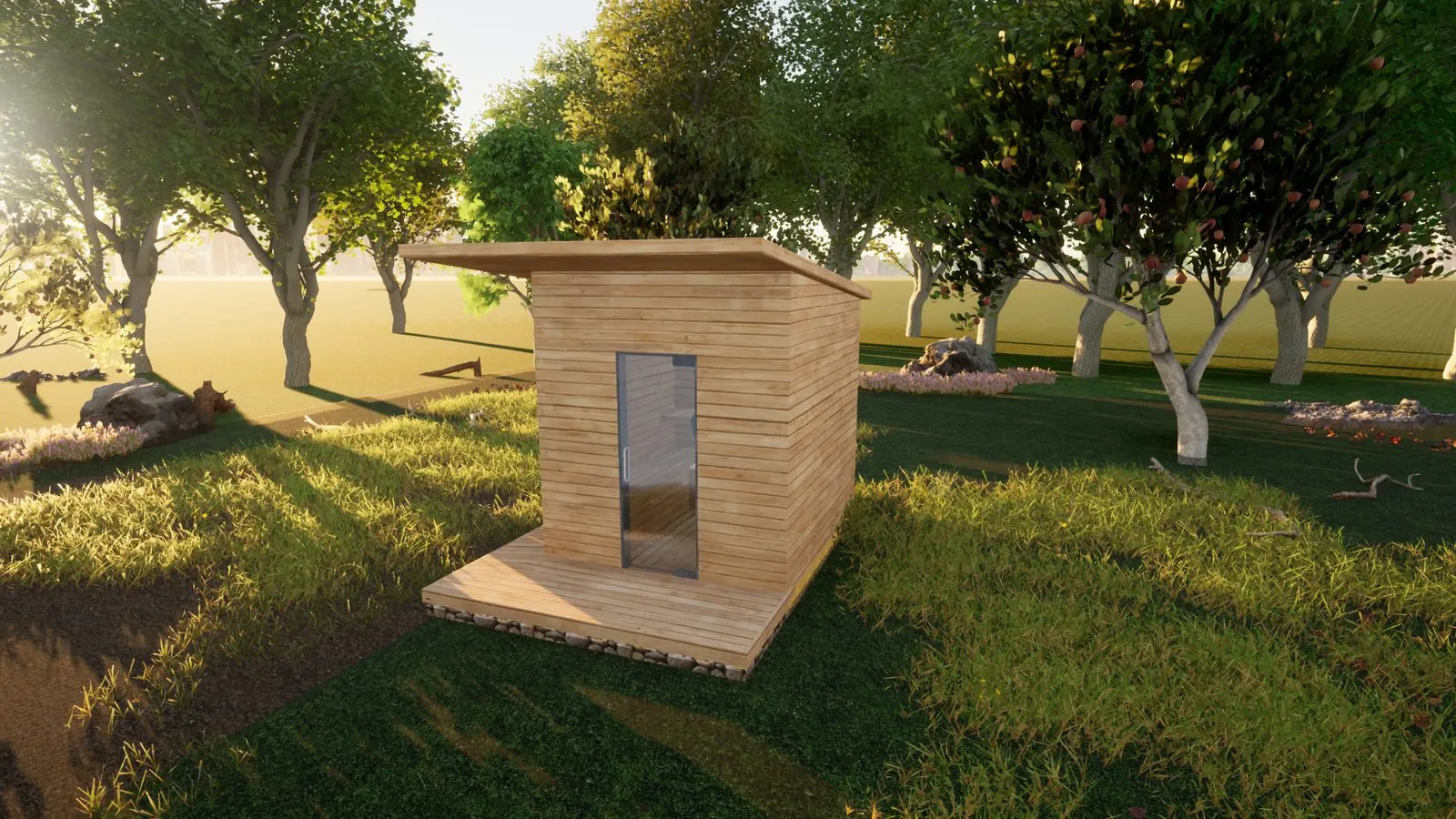 Sauna Vamberk — moderní dřevěná sauna