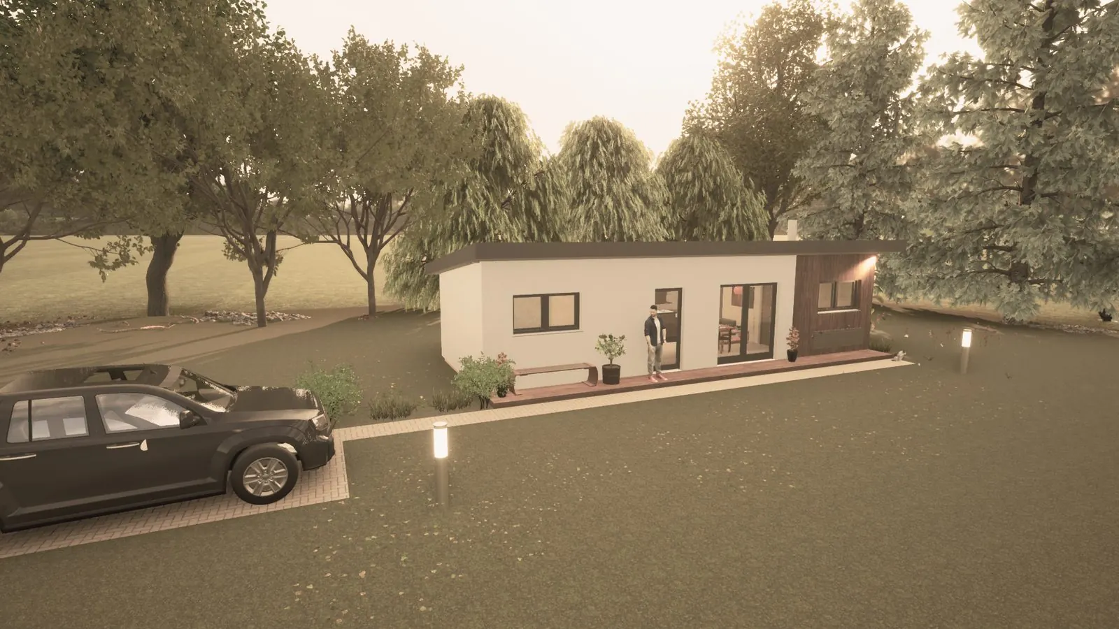 Včelín — moderní dřevěný včelín